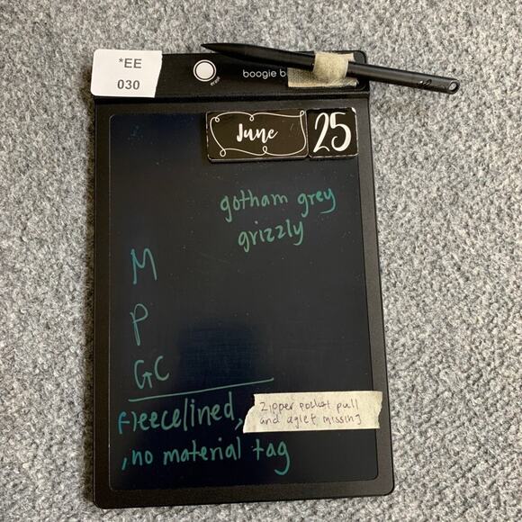 Lululemon Pants Mens L Large Gotham Gray Fleece Lined Grid Tech Training *READ - Picture 12 of 13